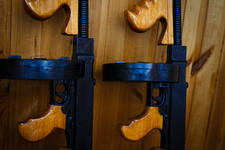 machine gun old thompson mafia old weaponの写真素材