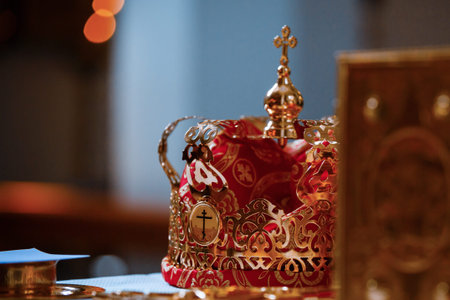 Crown for Wedding in Orthodox church gold