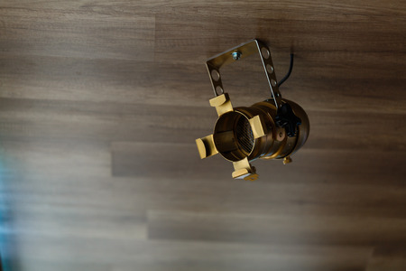 Ceiling loft lamp with copy spaceの写真素材