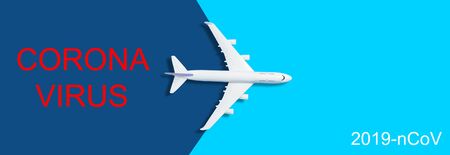 MERS-CoV  infection Novel Corona virus, airplaneの写真素材