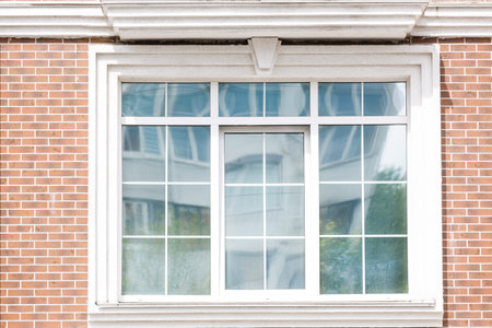 Window in a red brick wall