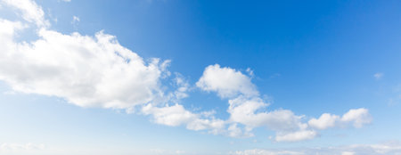 Colorful cloudy sky at sunset. Gradient color. Sky texture, abstract nature backgroundの写真素材