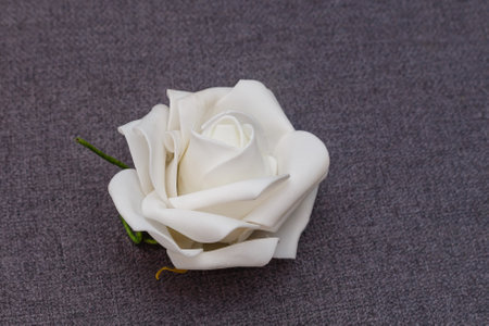 Businessman holding measurement tape, isolated on white backgroundの写真素材