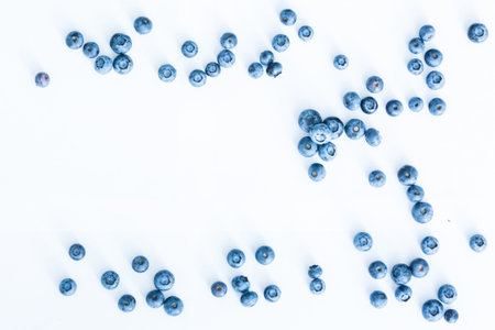 Fresh blueberry background. Texture blueberry berries close up