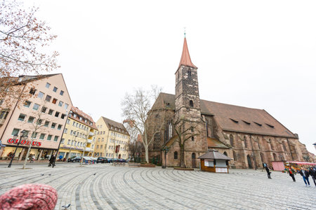 Nuremberg, Germany - Dec 31, 2019: Christkindlesmarkt in NÃ¼rnberg,のeditorial素材