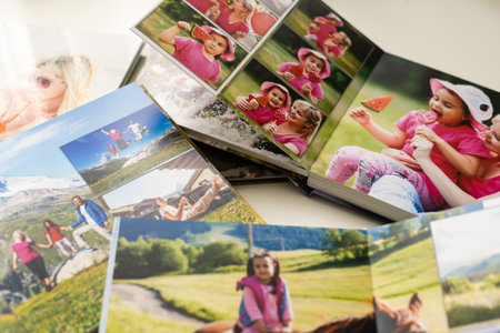 My Family Travel Photobooks albumの写真素材