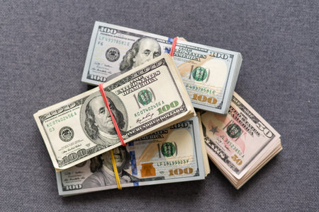 a pack of lies the US currency on background of dollars