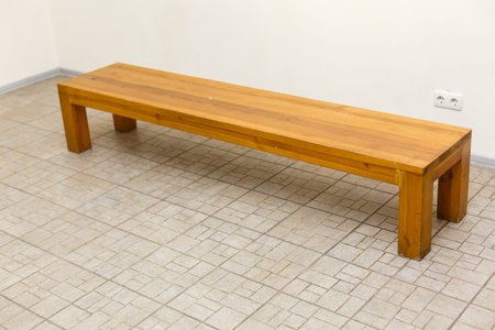 wooden sauna bench for massage