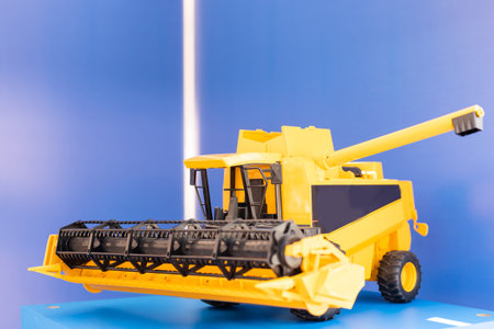 Small agricultural harvester side viewの写真素材