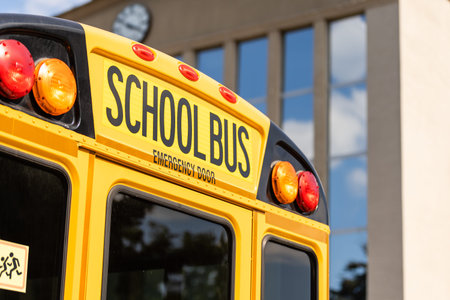 school bus lettering, school bus sign.