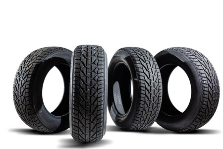 Winter thorn wheel isolated on whiteの写真素材