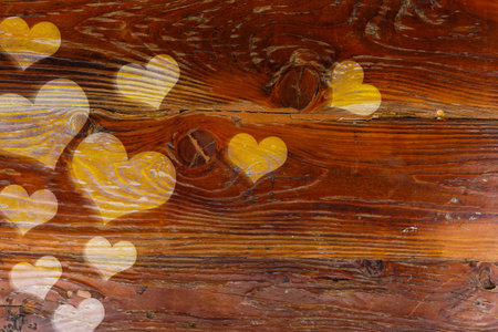 Valentines day background with red hearts