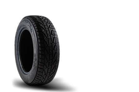 Winter thorn wheel isolated on whiteの写真素材