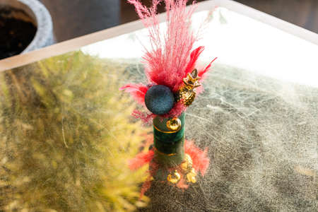 Still life with colorful tulipsの写真素材