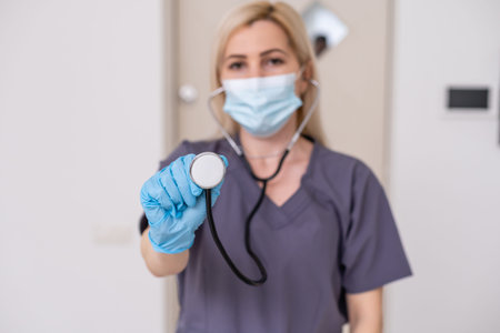 doctor woman on white background