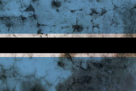 botswana flag with black spots desing symbolの写真素材