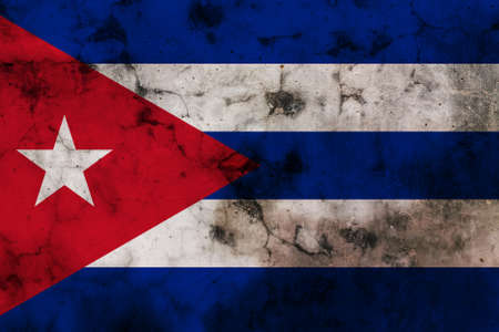 Cuba flag with black spots desing symbolの写真素材