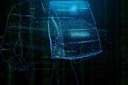 An abstract image of brown eco new paper recyclable paper bags used in packaging.の写真素材