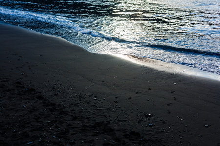 Atlantic ocean wild coast, Tenerife, Canary islands, Spainの写真素材