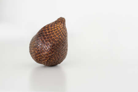 Salak snake fruit isolated on white background with clipping path and full depth of fieldの写真素材