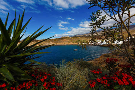 Atlantic ocean shore, waves and skyの写真素材