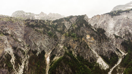 Amazing view of mountain in Albanian Alps