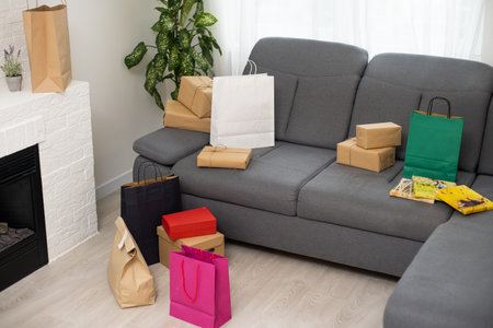 Black Friday big sale. Special discount christmas offer. gift boxes, bags. Christmas shopping