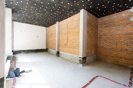 Interior of modern house with empty space