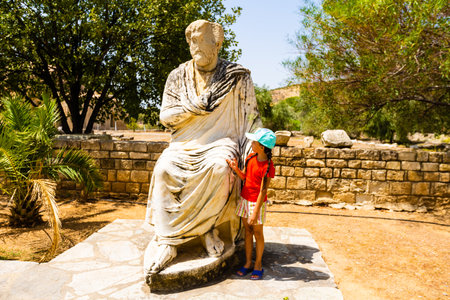 the ancient city of Gortyna or Gortys, to the south of Heraklion prefecture.の写真素材