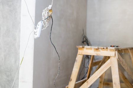 Interior of a house under construction. Renovation of an apartmentの写真素材