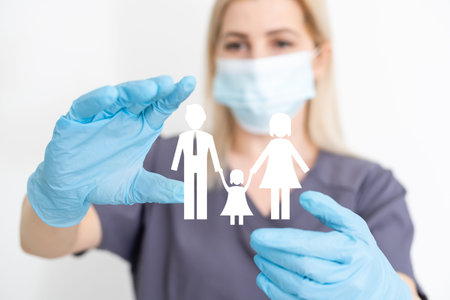 medical technology concept. virtual reality. 3D rendering. woman doctor and virtual people