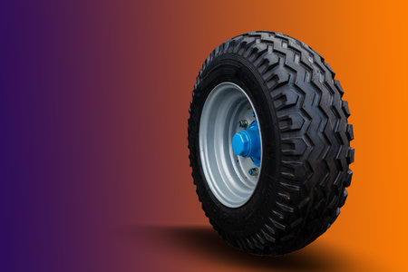 Winter car tire. tire for winter drivingの写真素材