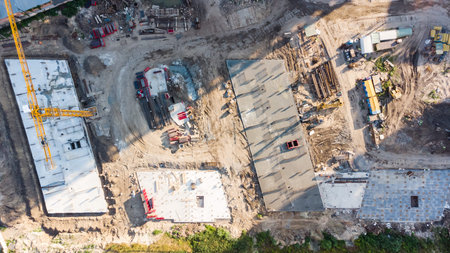 construction of a large residential complex
