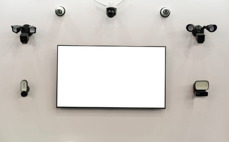 Collection Of Different Control Recording And Inspection Electronic Cameras. Protection Property System Technologyの写真素材