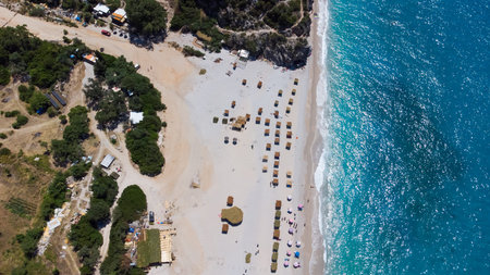 View of Gjipe beach, Albania