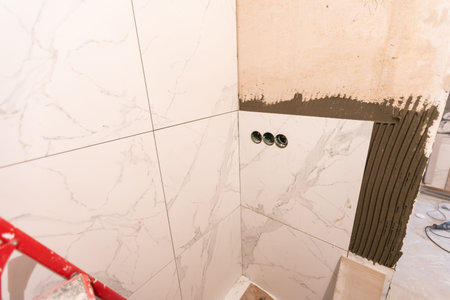 bathroom renovation and tiling, construction