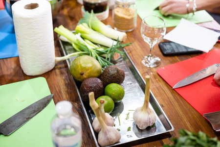 Healthy lifestyle with green fresh vegetables