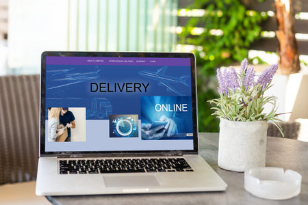 online payment. Holiday shopping. banner delivery