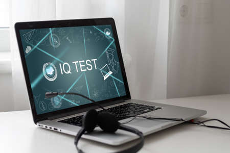 E-learning and Online Education for Student and University Concept. Graphic interface showing technology of digital training course for people to do remote learning from anywhere.の写真素材