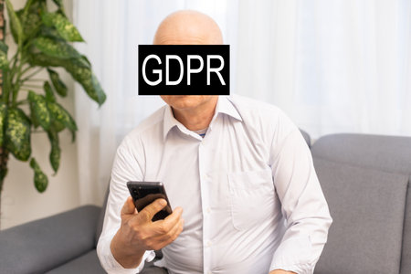 GDPR. Data Protection Regulation. Cyber security and privacy.の写真素材