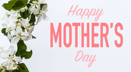 Concept Happy Mothers Day or International Day of Families. Happy womens day. I love you. Banner