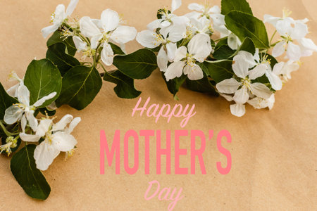 Concept Happy Mothers Day or International Day of Families. Happy womens day. I love you. Banner