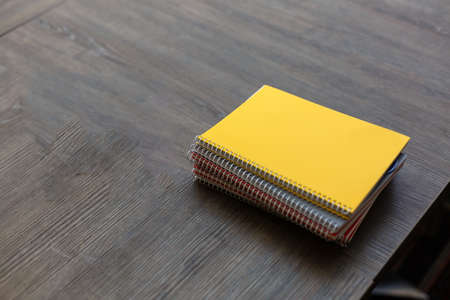 A wooden tableの写真素材