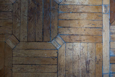 Old Wood Parquet texture. Wood texture background. Grunge textured woodの写真素材