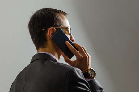 businessman talking on the phoneの写真素材