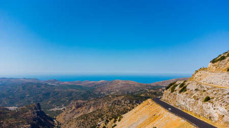 landscape of crete, top view, Crete island in Greece.の写真素材