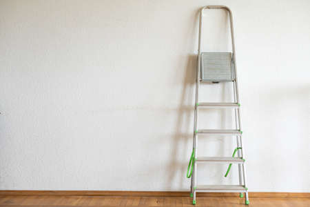 Stepladder in room. Interior renovationの写真素材