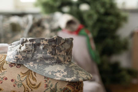 military uniform for Christmas vacationsの写真素材