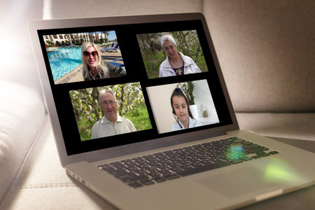 video call from home, screen, Webcam, communicate online
