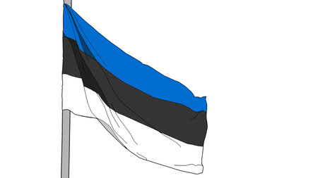 Estonia flag graphic element Illustration template designの写真素材